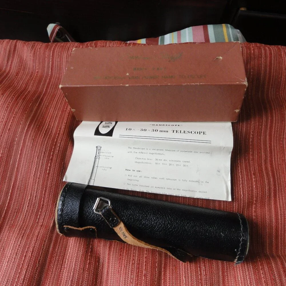VTG Sans & Streiffe #607 hand telescope W case~ repair